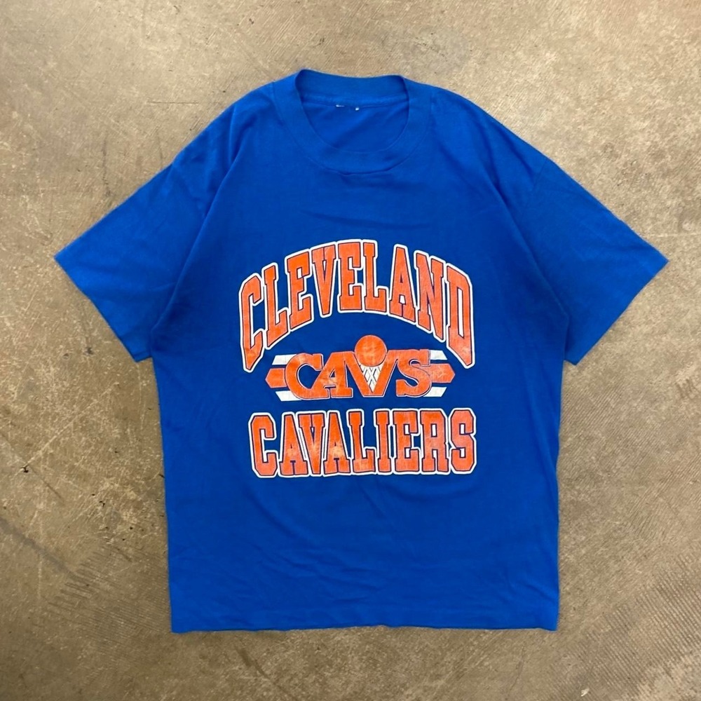 Vintage Cleveland Cavaliers 90s NBA Basketball Single Stitch T-Shirt Size M